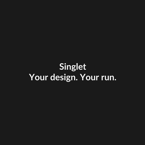 Custom running singlet placeholder image